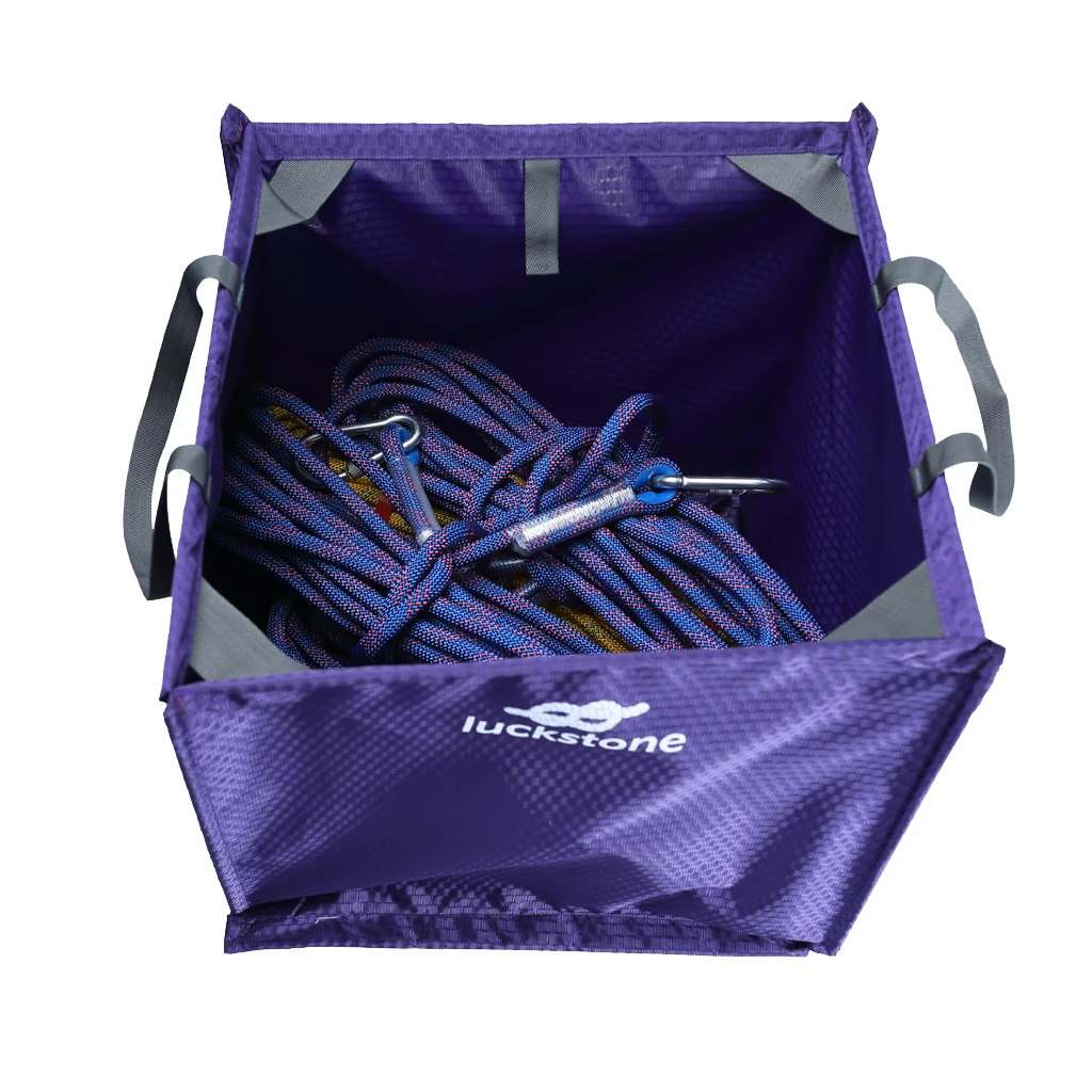 4 Colors Foldable Tree Climbing Rock Throw Line Storage Cube for Tree Climbing Rock Climbing Exploring Rappelling Mountaineering