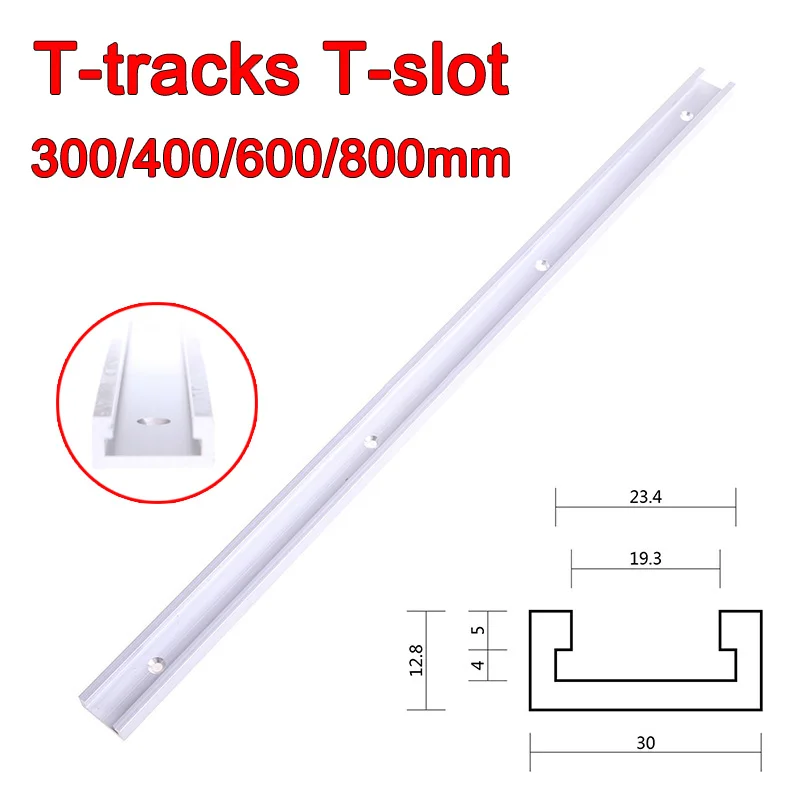 Лидер продаж 2 шт. T-трек, алюминий, дорожка/Слот для стол видел, маршрутизатор, дрель Пресс Джиги Деревообрабатывающие инструменты Длина