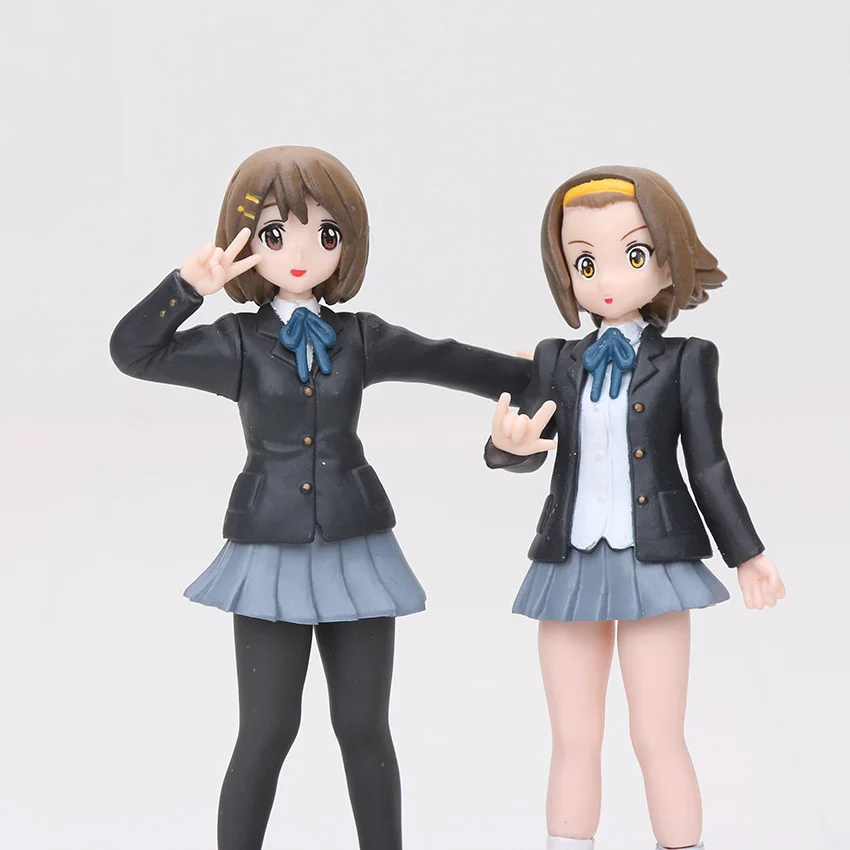 Детская школьная форма 6 шт./компл. 10 см K ON Akiyamn Mio Yui Hirasawa ПВХ|figure toy|action figure toystoy saw |