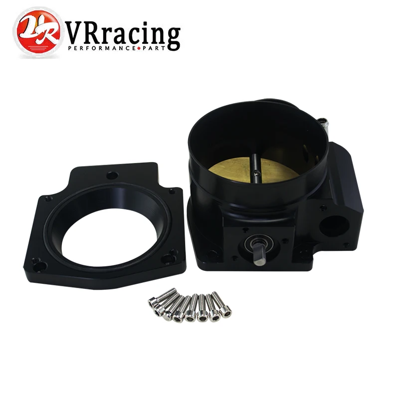 

VR RACING - 92mm Throttle Body +Manifold Adapter Plate for LS LS2 LS3 LS6 LS7 LSX BLACK VR6937+TBS41