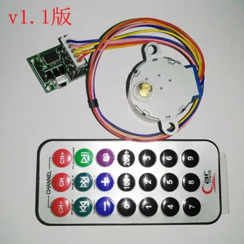 

4-phase 5-wire Stepper Motor + Driver Board + Remote Control RC adjustable Speed Forward and reverse speed delay Timer