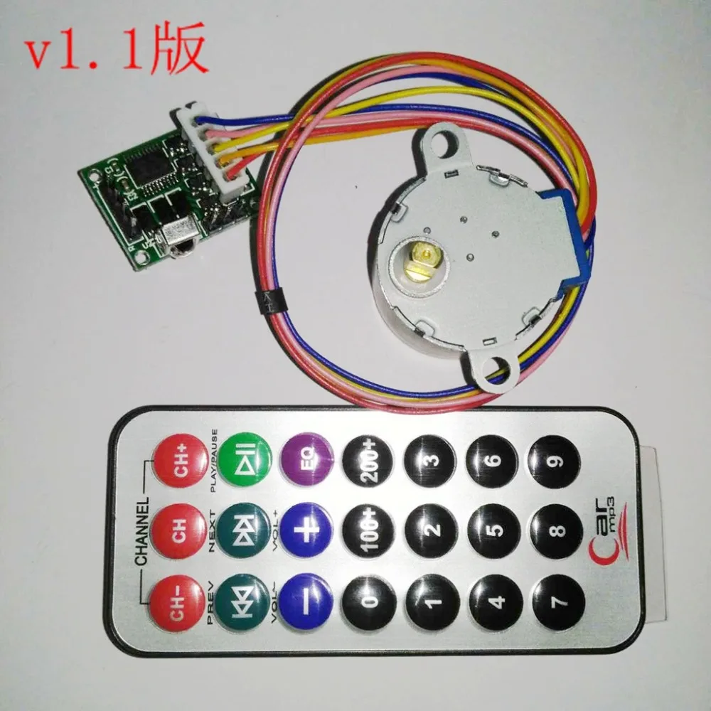 

4-phase 5-wire Stepper Motor + Driver Board + Remote Control RC adjustable Speed Forward reverse speed delay
