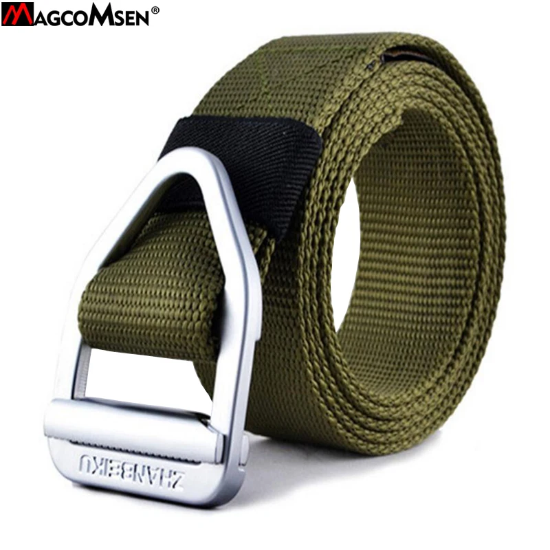 

MAGCOMSEN Belts Men 2017 Canvas Military Tactical Belt Strap With Metal Buckle Waistband for Men Ceinture Homme AG-JLHS-014