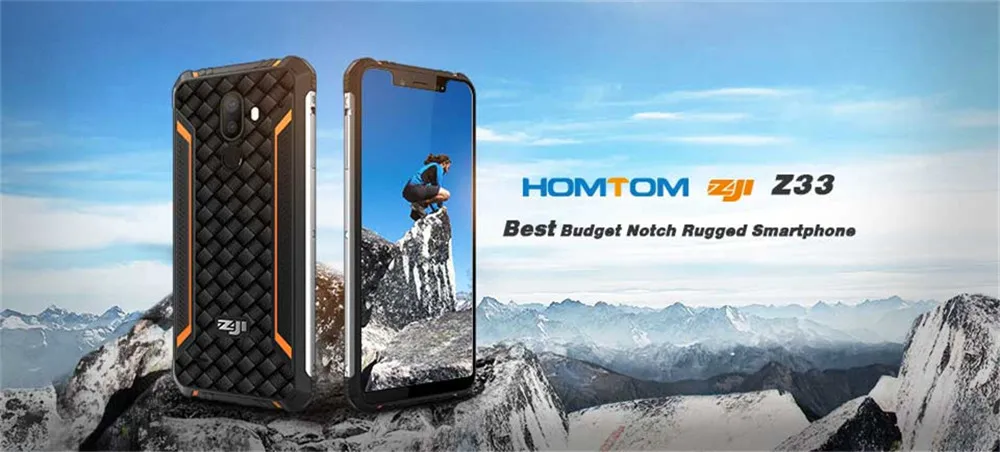 HOMTOM ZOJI Z33 смартфон IP68 Водонепроницаемый MT6739 1,5 GHZ 3GB 32GB 4600mAh 5,85 "Dual sim Android 8,1 OTA OTG Мобильный телефон с функцией распознавания лица