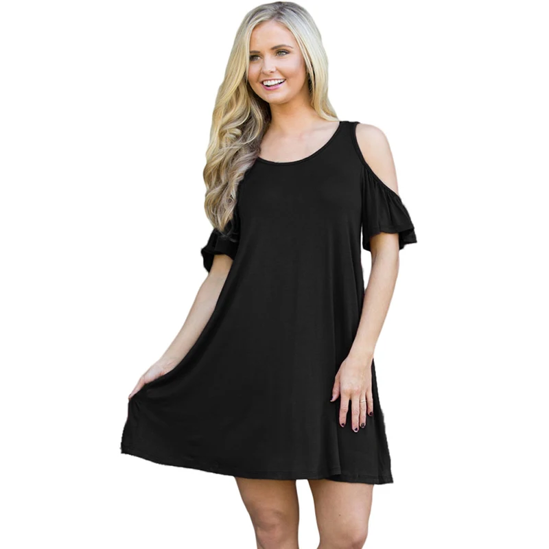 Black-Naughty-Cute-Cold-Shoulder-Short-Dress-LC22988-2-1