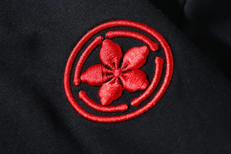 Embroidery Carp Fish Waves Printed Hoodies 5