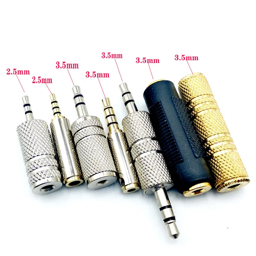 2.5mm/3.5mm Audio Adapter for Headset Earphone 3.5mm Female to Female Jack Stereo Adapter Connector Audio Extension Cable