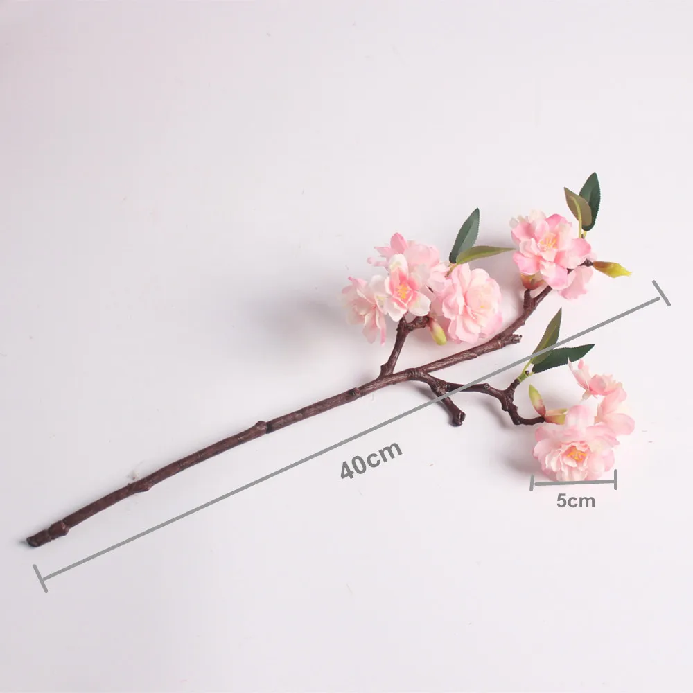 Artificial Silk Flower Mini Cherry Blossom Sakura For Wedding Party Table Decor Acessorise Flores (3)_