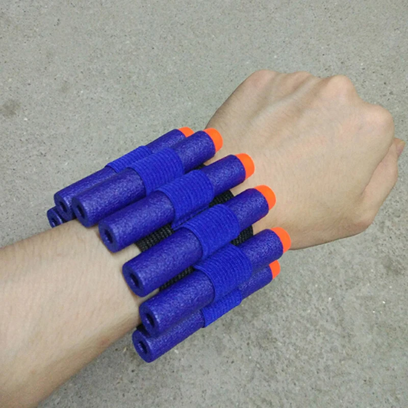

Professional Wristband Store Soft Bullet For Gun Toy Children Game Bullet Blaster Dart Holder Bandolier Elastic Band