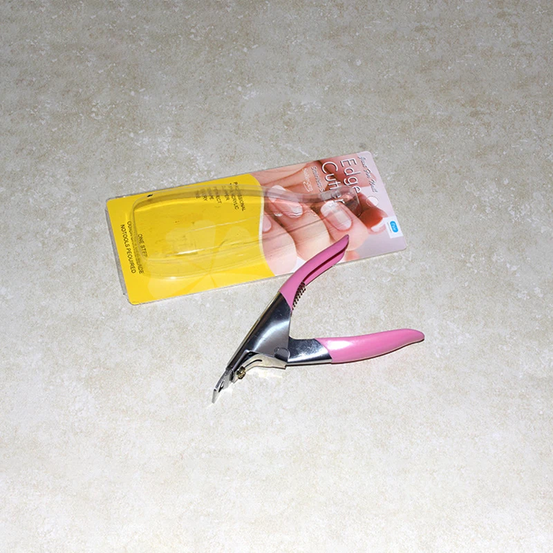 Накладные ногти триммер ногти маникюр клипер резак инструмент нержавеющая сталь розовый акрил УФ гель ножницы