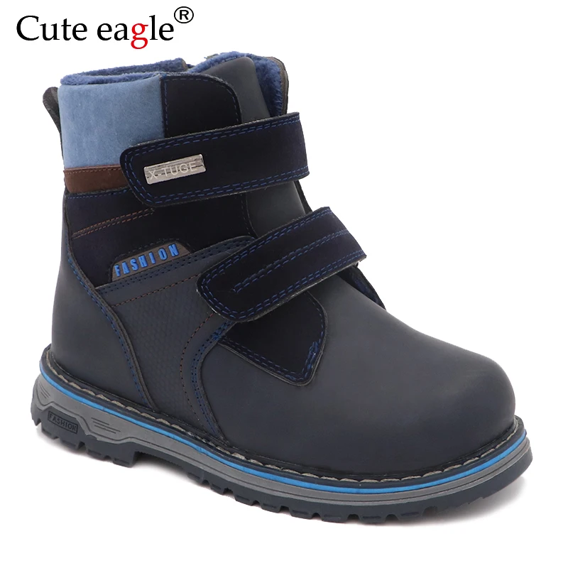 

Winter Boots For Boys Felt Boots Little Kids Woolen Plush Warm Snow Boots For Boy's Waterproof Martin Boots EU Size 22-27