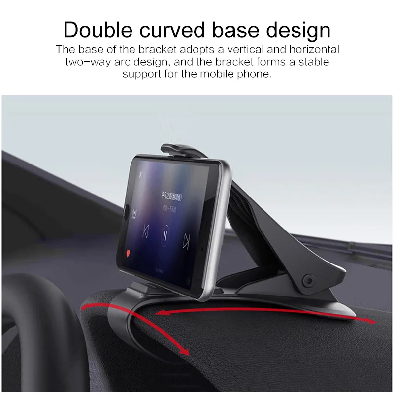 

Car 360 Degree Mobile Phone Stand Holder Grip Dashboard Car Phone Holder Adjustable Cell Phone Mount Auto Interior Accessories