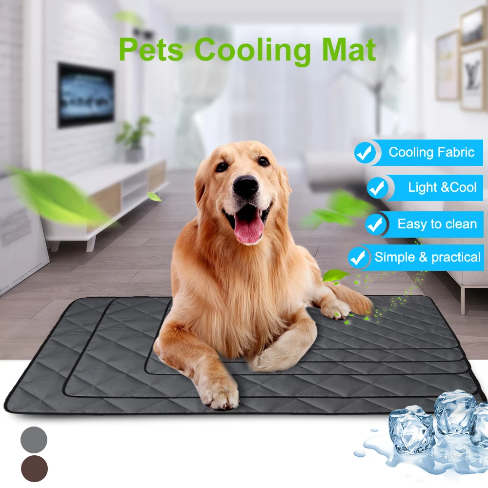 

Pet Soft Summer Cooling Mats Blanket Dog Bed House Cotton Cloth Nest For Medium Small Large Dog Pet Accessories