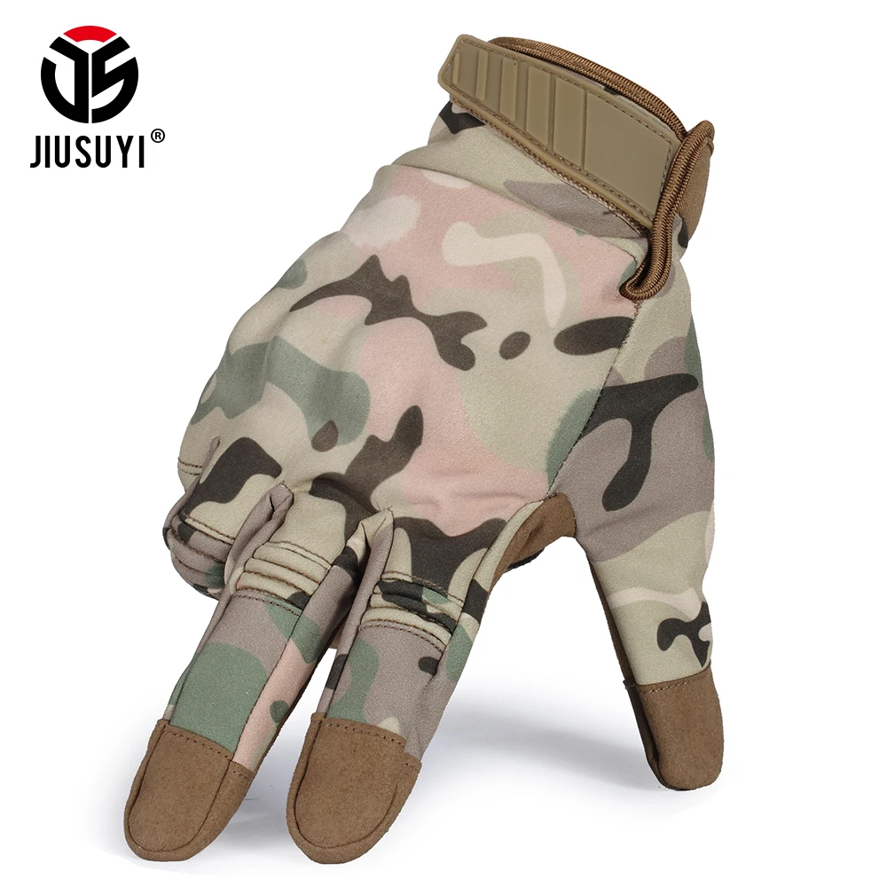 

Touch Screen Multicam Waterproof Windproof Cold Weather Winter Warmer Fleece Snowboard Tactical Hard Knuckle Full Finger Gloves