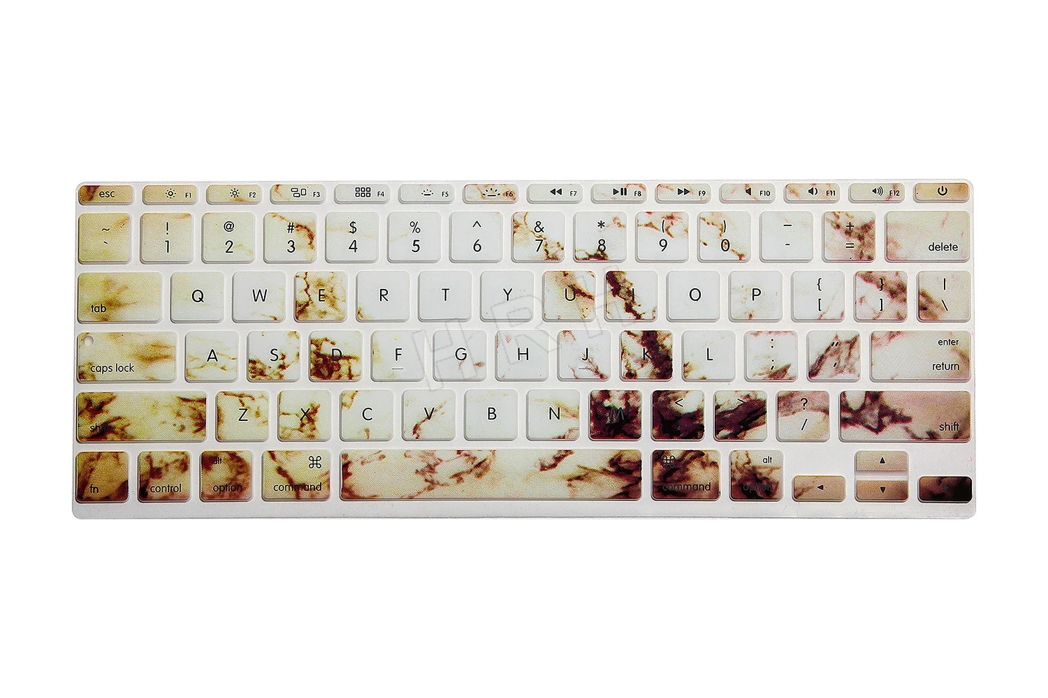 HRH тонкий модный дизайн клавиатуры Крышка силиконовая кожа протектор Защитная пленка для MacBook Air 11," A1465/A1370 Версия США - Цвет: Marble