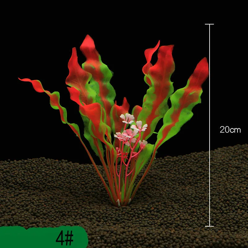 Новые искусственные подводные растения аквариума украшения аквариума красочные водная трава просмотр украшения