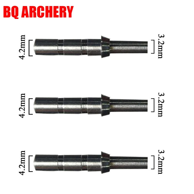 

12Pcs Archery Arrow Aluminium nock pin for Carbon Arrows shaft ID4.2mm DIY Accessories for Recurve Bow Hunting
