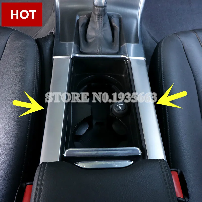 

For VOLVO V60 Interior Console Water Cup Holder Frame Trim Cover 2012-2017 2pcs