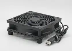 Вентилятор охлаждения маршрутизатора DIY PC Кулер ТВ коробка беспроводной тихий DC 5V USB мощность 120 мм вентилятор 120x25 мм 12 см W/Винты защитная