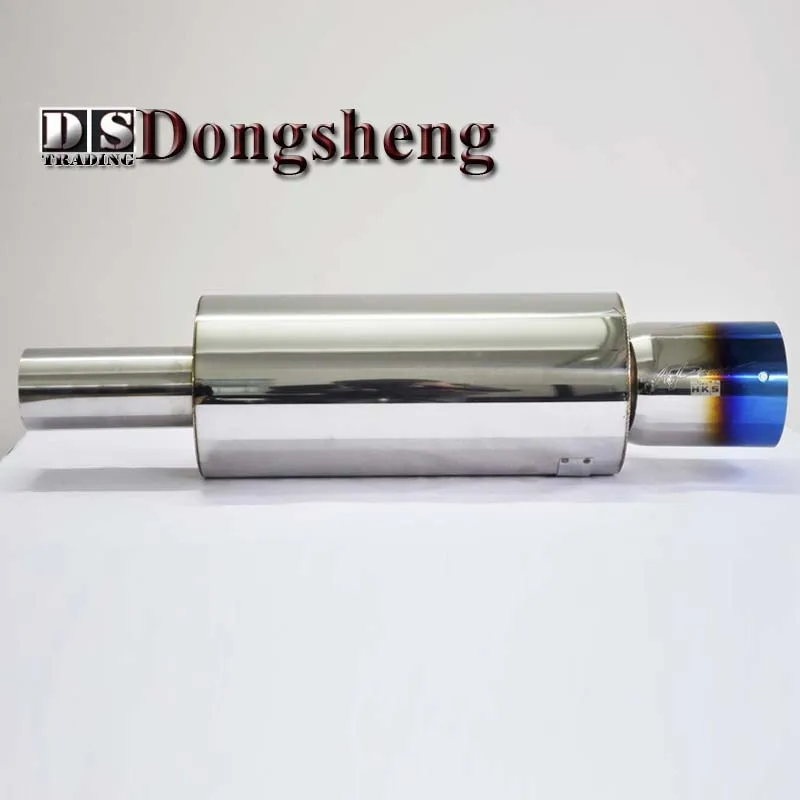 3 inches Stainless steel plated blue sports car modification sounds