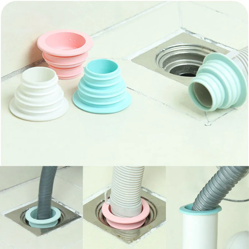 Silicone Deodorant Sealing Plug Kitchen Pipe Sewer Seals Washing