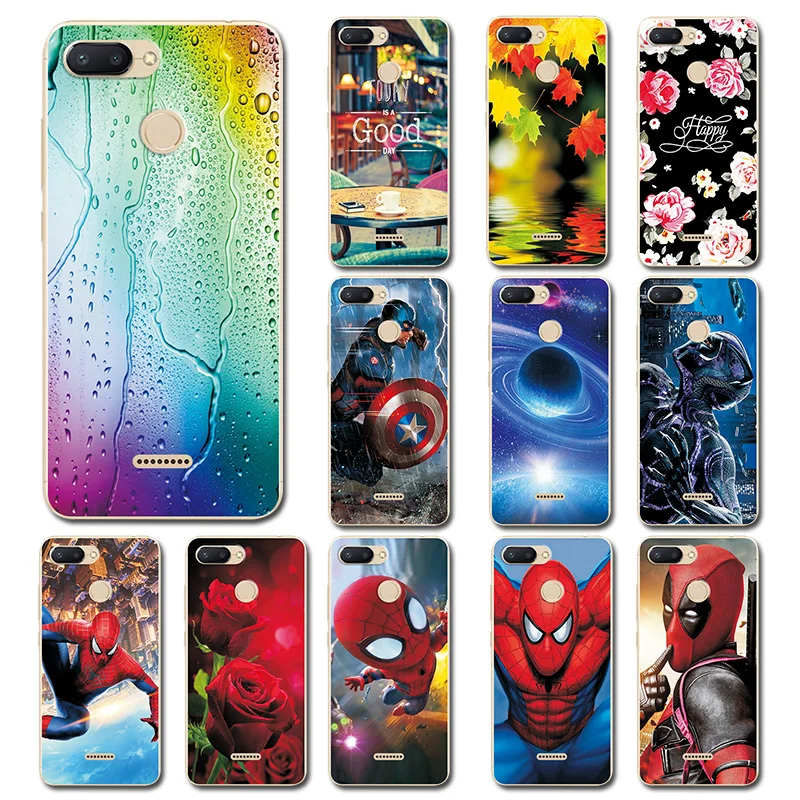 

Mobile Case Fundas For Xiaomi Redmi 6 Soft Clear Case Cover Redmi 6 Redmi6 Brilliant Beautiful Phone Bags For Xiaomi Redmi 6