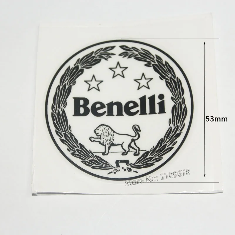 

Benelli sticker Round black Color diameter 53mm 2D