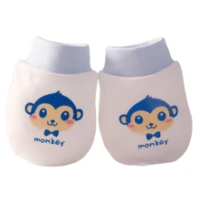 1 Pairs Cute Cartoon Baby Infant Boys Girls Anti Scratch Mittens Soft Gloves Baby Gloves