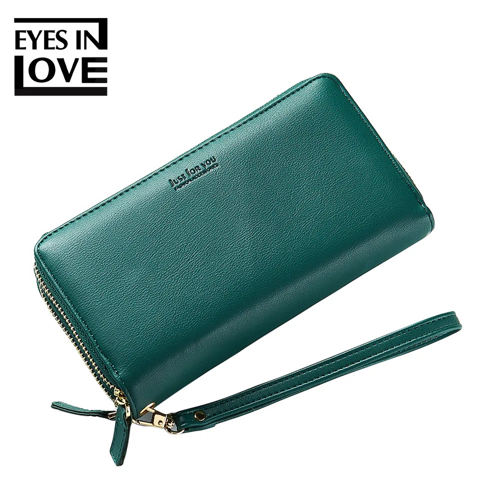 2018 New PU Zipper Big Wallet Female Solid Multi Card Fashion Wallet