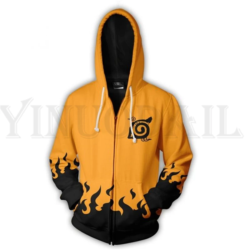 

Anime Naruto Sweatshirts Men and Women Zipper Hoodies UZUMAKI 3d Print Hooded Jacket for Boys UCHIHA Cosplay Harajuku Streetwear