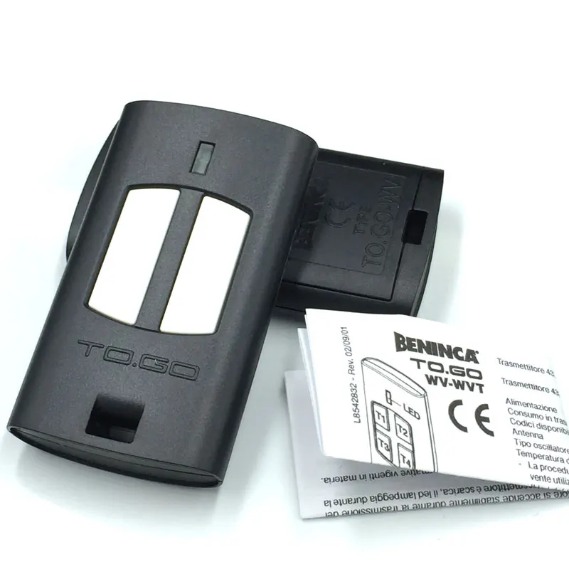 

Wholesale 50pcs DHL shipping Beninca 2WV Transmitter/ HandSender Rllong code Battery CR2032