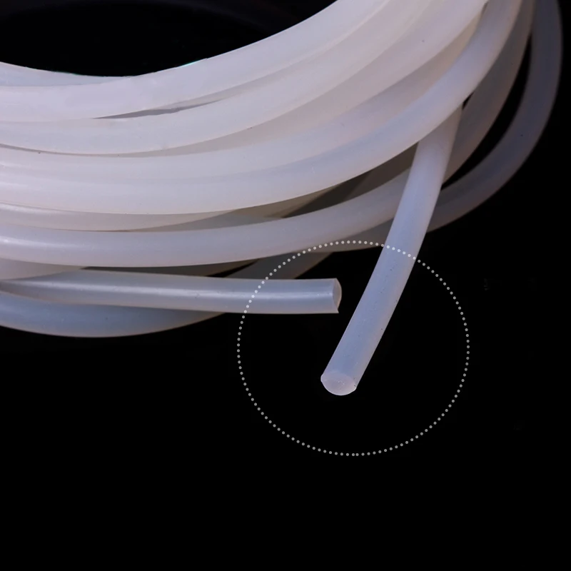 transparente Diámetro de alambre de goma de silicona blanco 2mm Grado Alimenticio O-Ring varios Tamaños 
