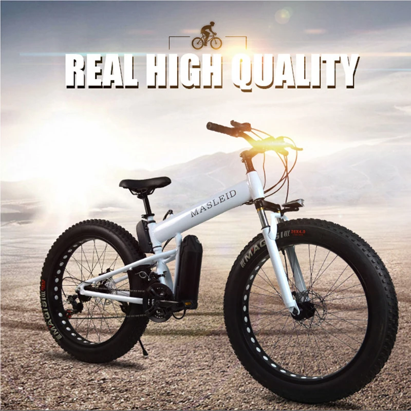 Top Snow electric bicycle 36V 250W Lithium battery 26 x 4.0 fat tire Multi-function LCD Beach bike 0