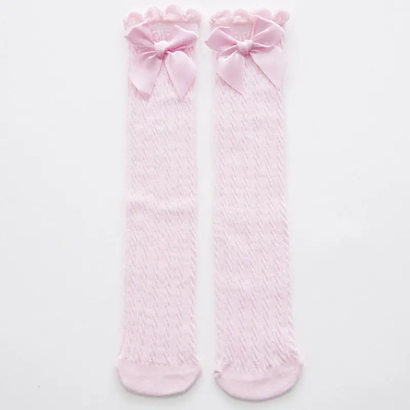 Детские носки для девочек, гольфы, детские гольфы, носки ярких цветов для девочек, детские вертикальные носки 28 см, 38 см - Цвет: B