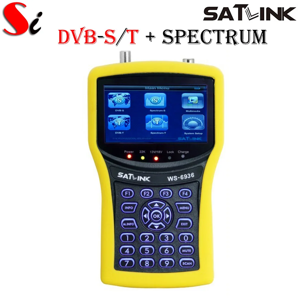 Satlink WS-6936 dvb-s dvb-t комбинированный спутниковый искатель с анализатором спектра