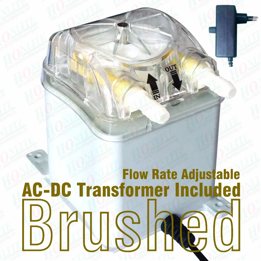 

1000ml/min, 30psi, 230Vac Honlite Peristaltic Pump with Exchangeable Pump Head, PharMed BPT Peristaltic Tube and Transformer