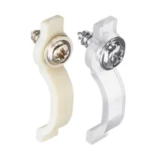 Mising 50 шт. светодиодный крепящийся светильник на ленте кронштейны 10 мм светодиодные ленты фиксирующий Зажим для 5054/5050/5630 светодиодные ленты+ винты