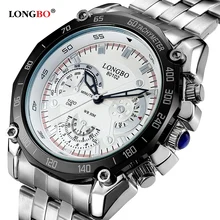 Relogio Masculino LONGBO Men's Watches Top Brand Fashion Business Quartz Wristwatches Men Sports Full Steel Waterproof Clock Relogio Masculino LONGBO Men's Watches Top Brand Fashion Business Quartz Wristwatches Men Sports Full Steel Waterproof Clock