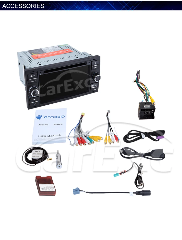 Clearance Android 9.0 Octa Core Car DVD Player For FORD S-Max Kuga Fusion Transit Fiesta Focus II GPS WIFI Navigation Radi WIFI Stereo 26