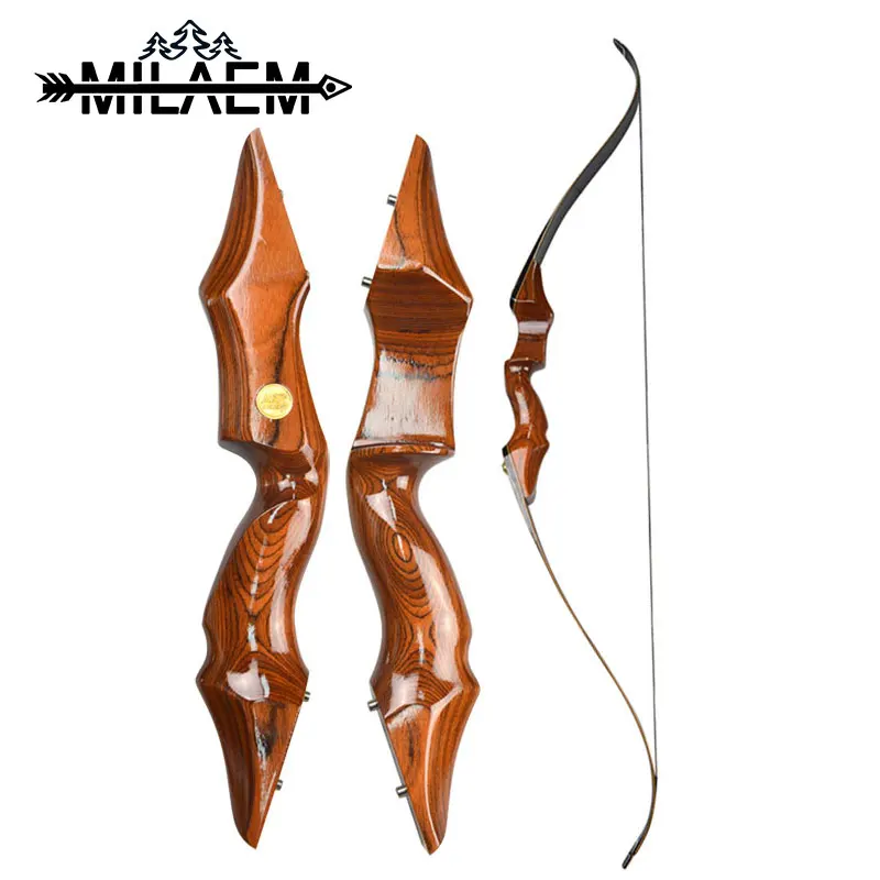 

1pc 58inch 25-55lbs Archery Recurve Bow American Hunting Bow Longbow Split Type Bow Outdoor Shooting Accessories