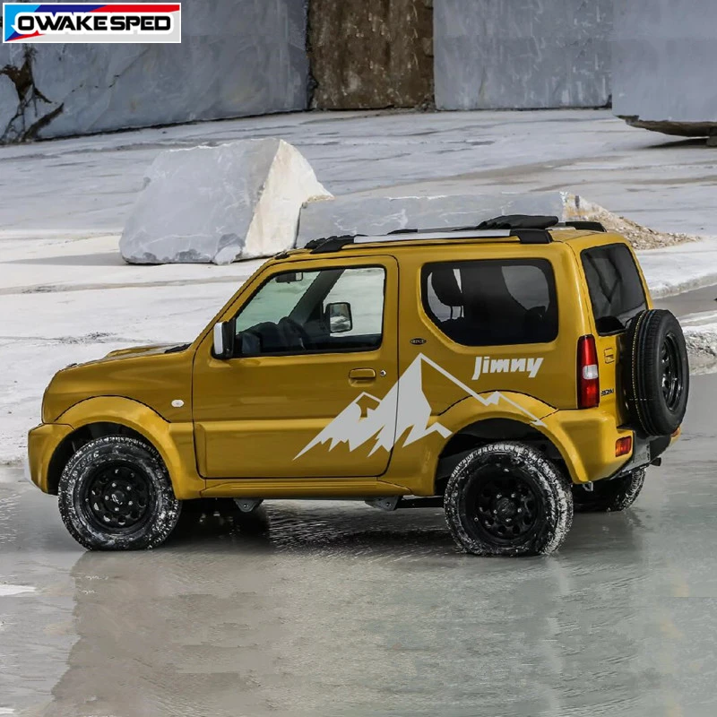 Горная графика виниловая сделка для Suzuki Jimny внедорожный стиль двери автомобиля боковой Декор Стикеры Авто кузова внешние аксессуары