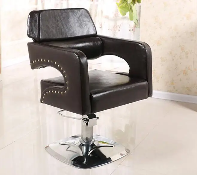 Парикмахерский магазин выделенный стул для волос высокий салон стул дерево горячей окраски стул 5756