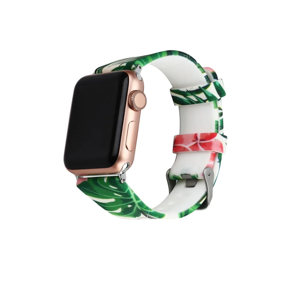 Спортивный ремешок для Apple Watch 42 мм 38 Iwatch series 3 2 1 силиконовый браслет часов с