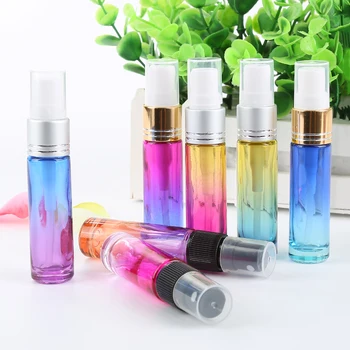 

Gradient 21 Colors 10ml Portable Travel Refillable Spary Perfume Bottle Empty Cosmetic Containers Atomizer Bottle Light Tracing
