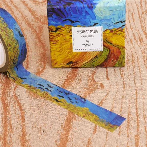 Washi Tapes DIY Van Gogh Painting Paper Tape Decorative Adhesive