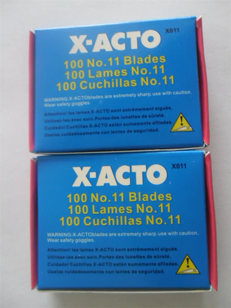 

100pcs/set replacement hobby knife blades SK-5 X-BLADE (X-acto #11 style blades)