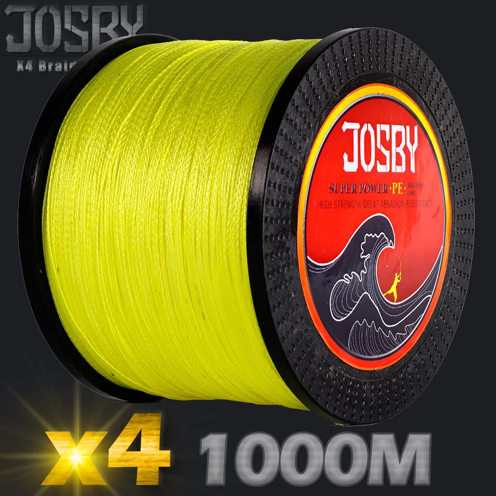 JOSBY 4 стенда 8 стендов 300 м 500 м 1000 м многофиламентная ПЭ плетеная леска 10LB-80LB сильная Японская Технология