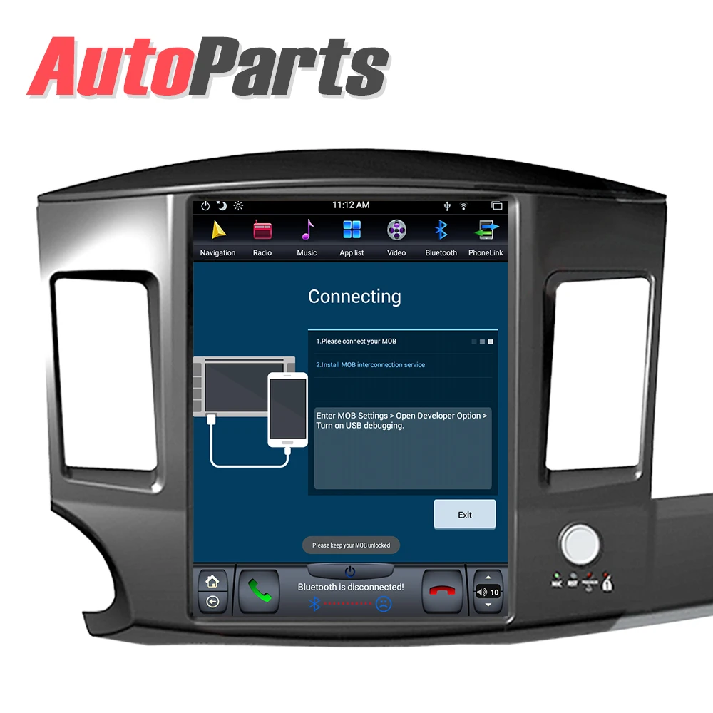 Cheap Android 8.1 IPS 6 core 4GB RAM Tesla style Car DVD GPS Navigation for Mitsubishi Lancer 2007 - 2017 head unit multimedia radio 1