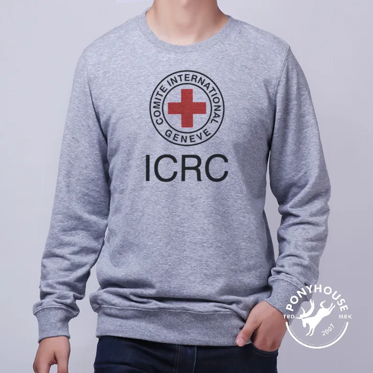 red cross sweatshirt