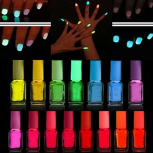 Флуоресцентный неоновый Светящийся лак для ногтей Темный блестящий лак для ногтей 20 цветов горячая распродажа